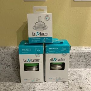 Kleen Kanteen kid line stainless steel baby bottles